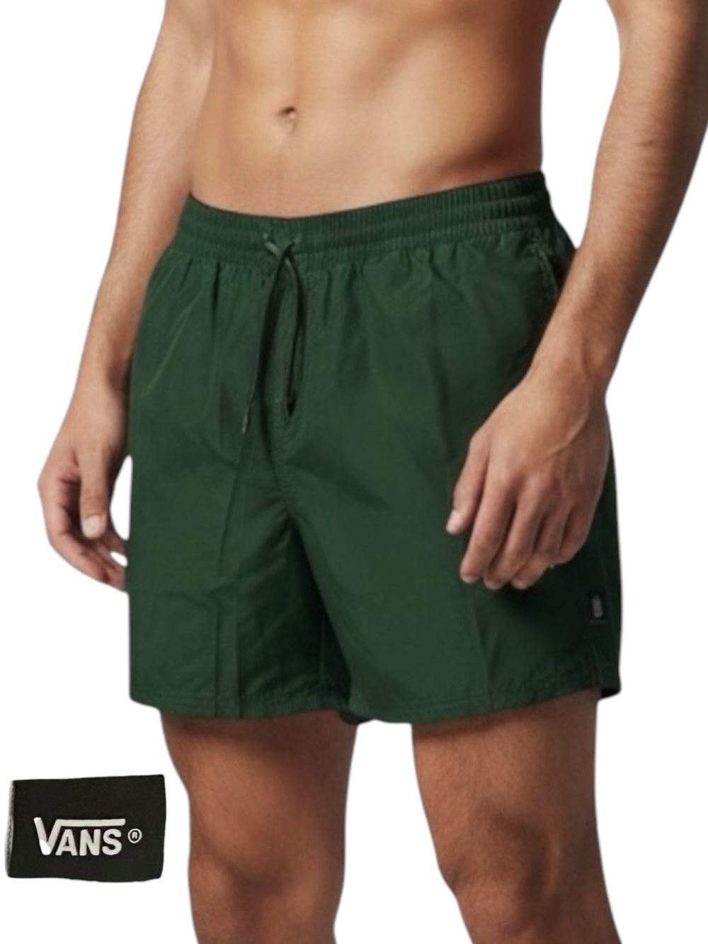Vans Mens Primary Volley XL Relaxed Fit 6” Swim Board Shorts Green